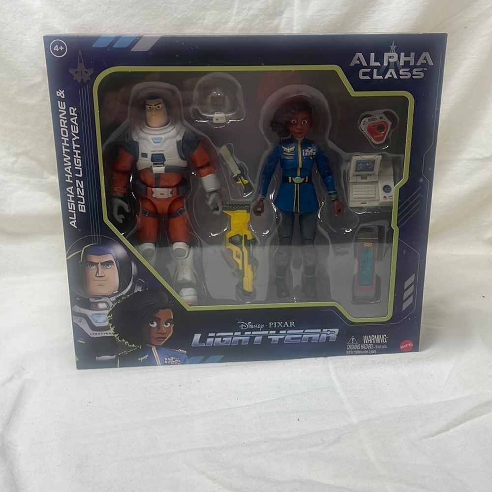 Disney Pixar Alpha Class Alisha Hawthorne & Buzz Lightyear Action Figure 2-Pack